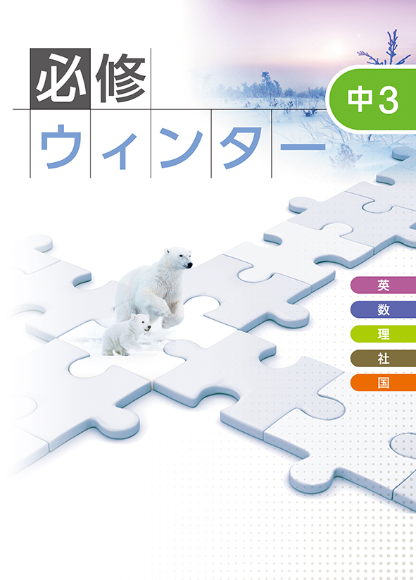 必修ウィンター 中３ 英語・数学・国語・理科・社会合本