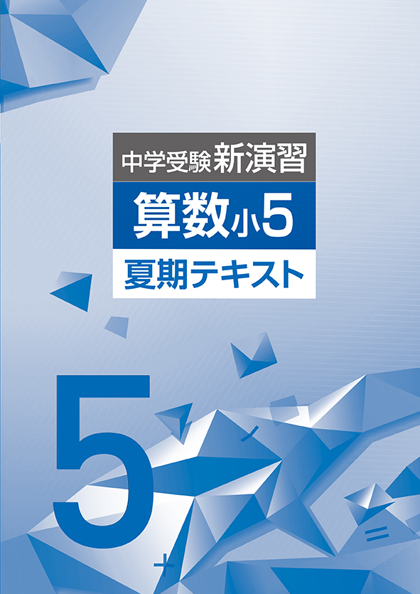 中学受験新演習 夏期テキスト 小５ 算数