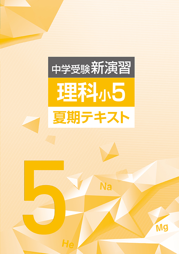 中学受験新演習 夏期テキスト 小５ 理科