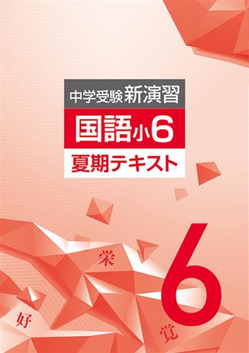 中学受験新演習 夏期テキスト 小６ 国語