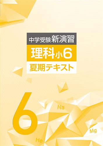 中学受験新演習 夏期テキスト 小６ 理科