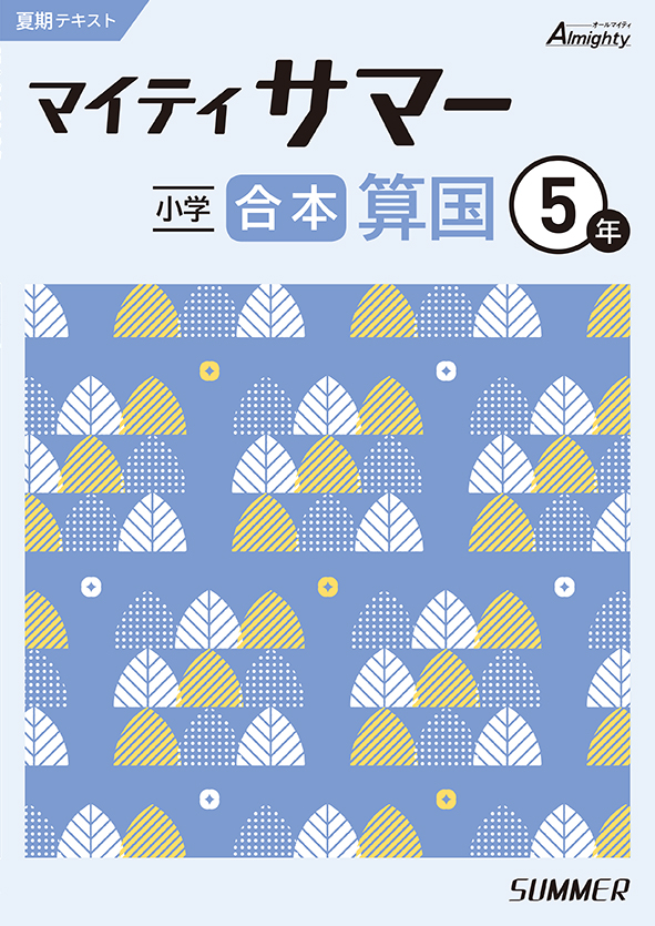 マイティサマー 小５ 算数・国語合本